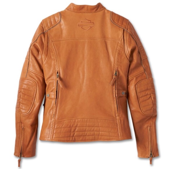 Harley Davidson Pursuit Triple Vent System 100% Leather Jacket Size Small NWT - Picture 4 of 17